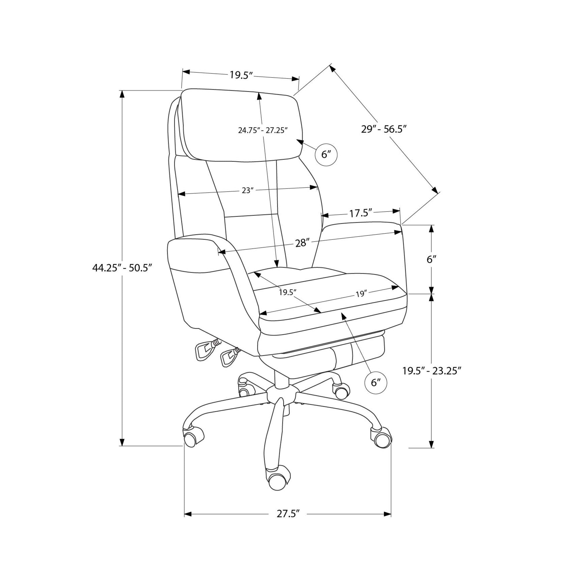 I 7273 - Chaise De Bureau, Hauteur Réglable, Accoudoir, Ergonomique, Pivotant, Bureau Informatique, Travail, Tissu Noir, Métal Chromé, Contemporain, Moderne - Simple Boutique