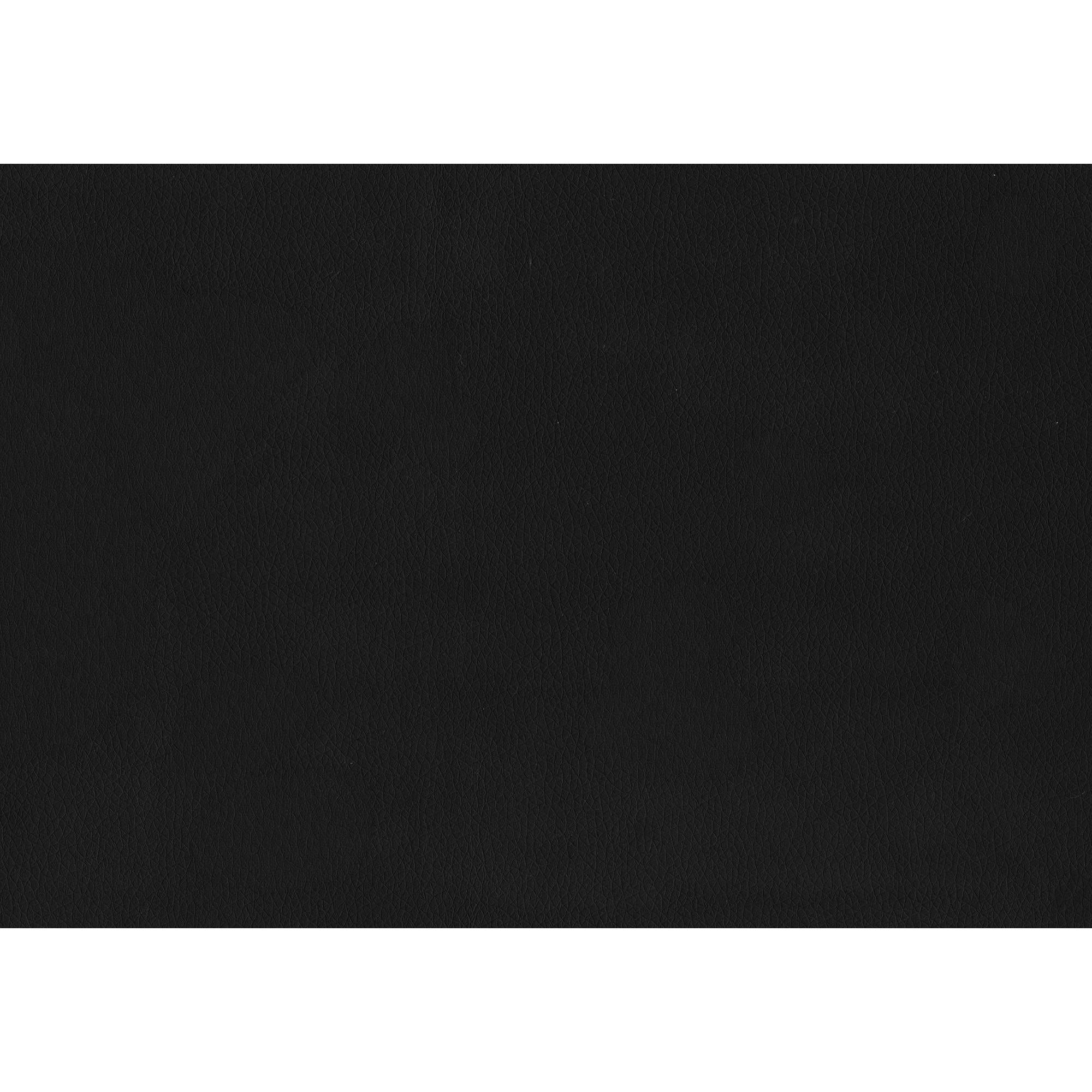 I 7344 - Chaise De Bureau, Hauteur Réglable, Ergonomique, Pivotant, Accoudoir, Travail, Aspect Cuir Noir, Métal Chromé, Contemporain, Moderne - Simple Boutique