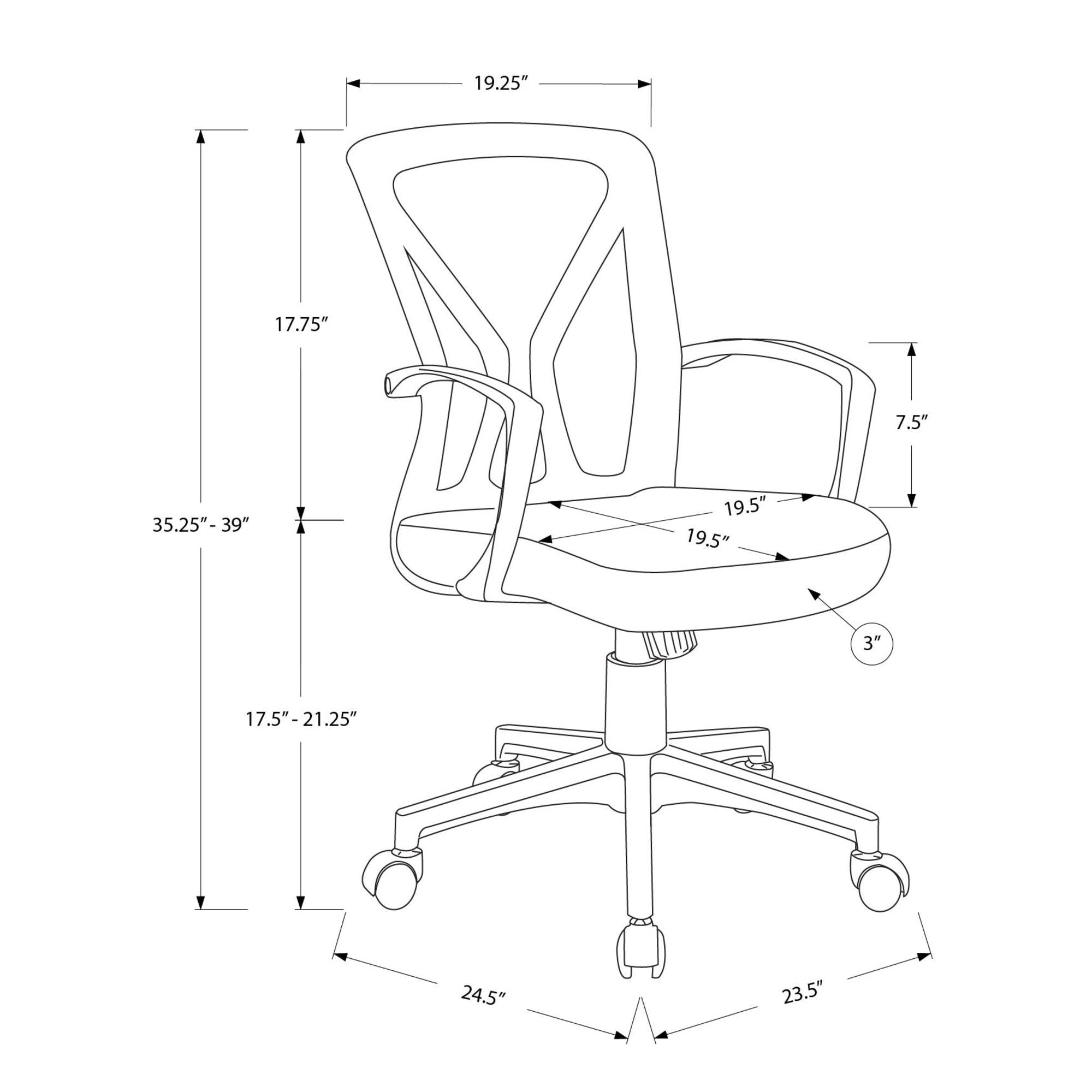 I 7357 - Chaise De Bureau, Hauteur Réglable, Pivotant, Ergonomique, Accoudoir, Bureau Informatique, Travail, Maille Rouge, Métal Noir, Contemporain, Moderne - Simple Boutique