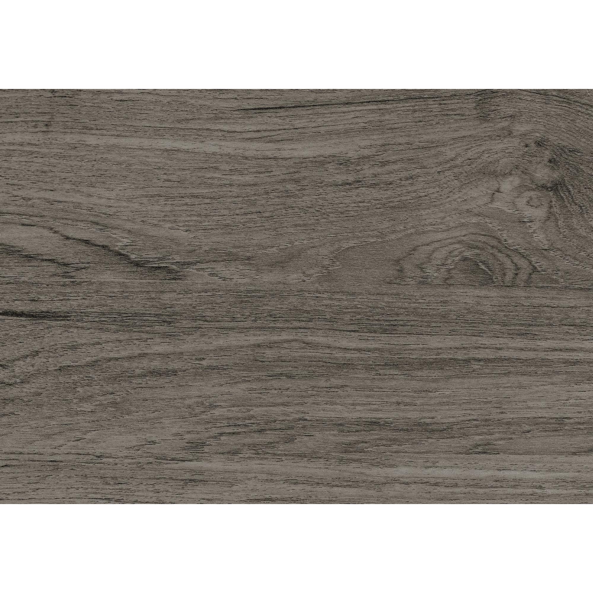 I 7806P - Ens De Tables, Ensemble De 3 Pièces, Café, Bout, Salon, Stratifié Gris, Métal Noir, Contemporain, Moderne - Simple Boutique