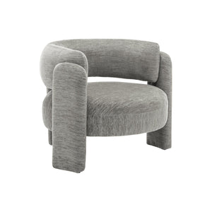 I 8014 - Chaise D'appoint, 29''H, Rembourré, Tissu Gris Clair, Contemporain, Moderne - Simple Boutique