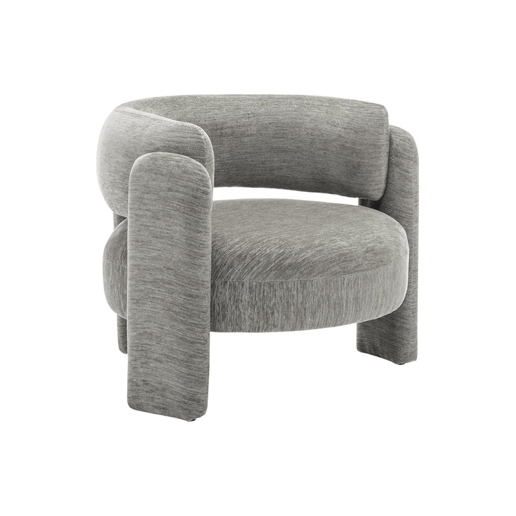 I 8014 - Chaise D'appoint, 29''H, Rembourré, Tissu Gris Clair, Contemporain, Moderne - Simple Boutique