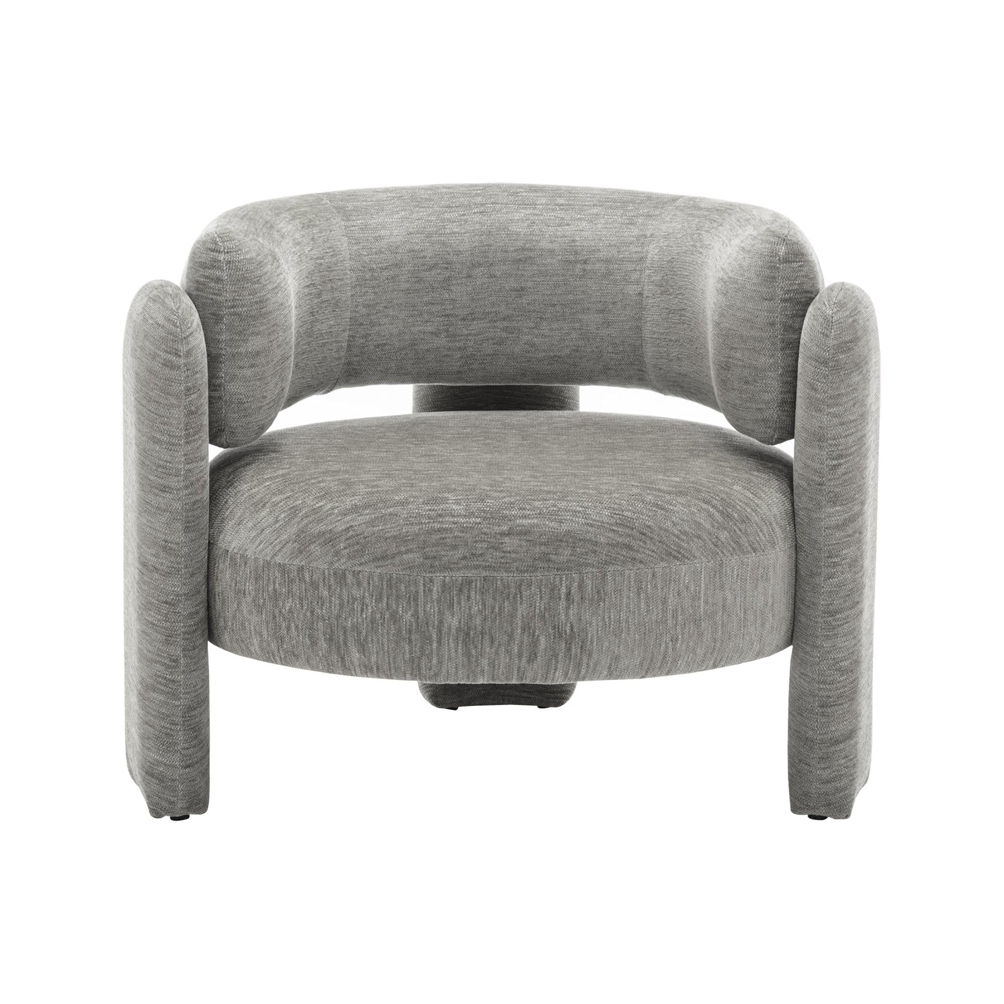 I 8014 - Chaise D'appoint, 29''H, Rembourré, Tissu Gris Clair, Contemporain, Moderne - Simple Boutique