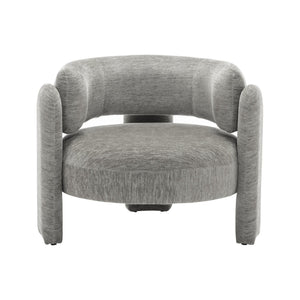 I 8014 - Chaise D'appoint, 29''H, Rembourré, Tissu Gris Clair, Contemporain, Moderne - Simple Boutique