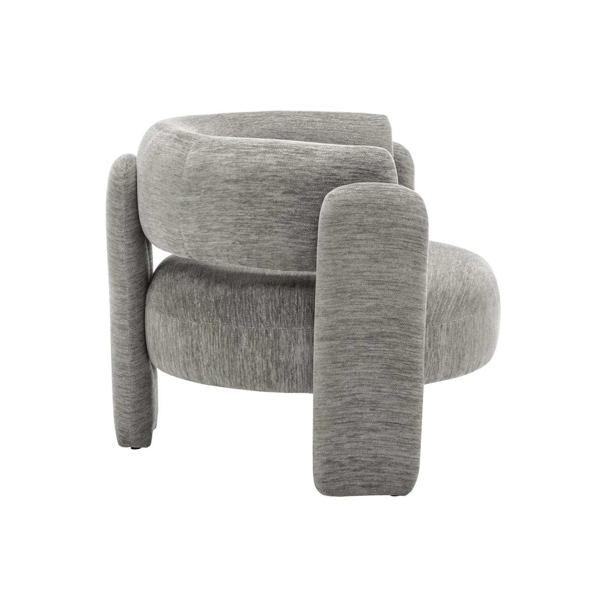 I 8014 - Chaise D'appoint, 29''H, Rembourré, Tissu Gris Clair, Contemporain, Moderne - Simple Boutique