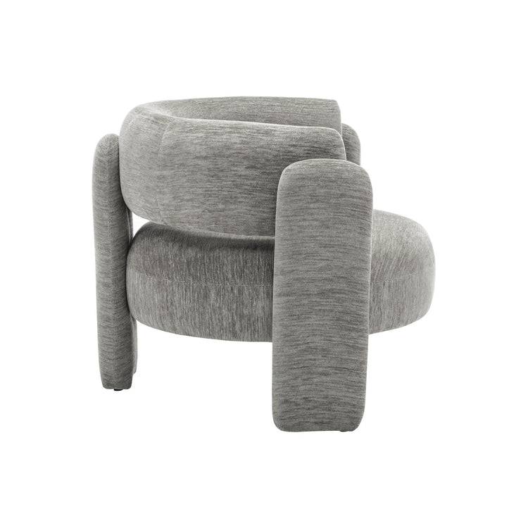 I 8014 - Chaise D'appoint, 29''H, Rembourré, Tissu Gris Clair, Contemporain, Moderne - Simple Boutique