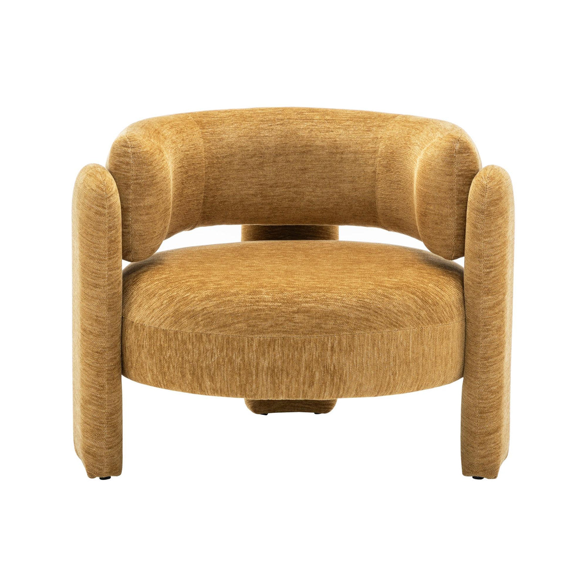 I 8015 - Chaise D'appoint, 29''H, Rembourré, Tissu Doré, Contemporain, Moderne - Simple Boutique