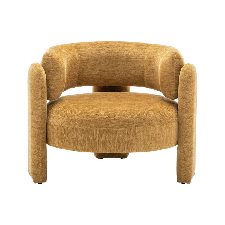 I 8015 - Chaise D'appoint, 29''H, Rembourré, Tissu Doré, Contemporain, Moderne - Simple Boutique