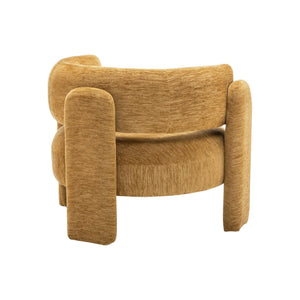 I 8015 - Chaise D'appoint, 29''H, Rembourré, Tissu Doré, Contemporain, Moderne - Simple Boutique