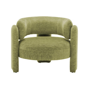 I 8016 - Chaise D'appoint, 29''H, Rembourré, Tissu Vert, Contemporain, Moderne - Simple Boutique