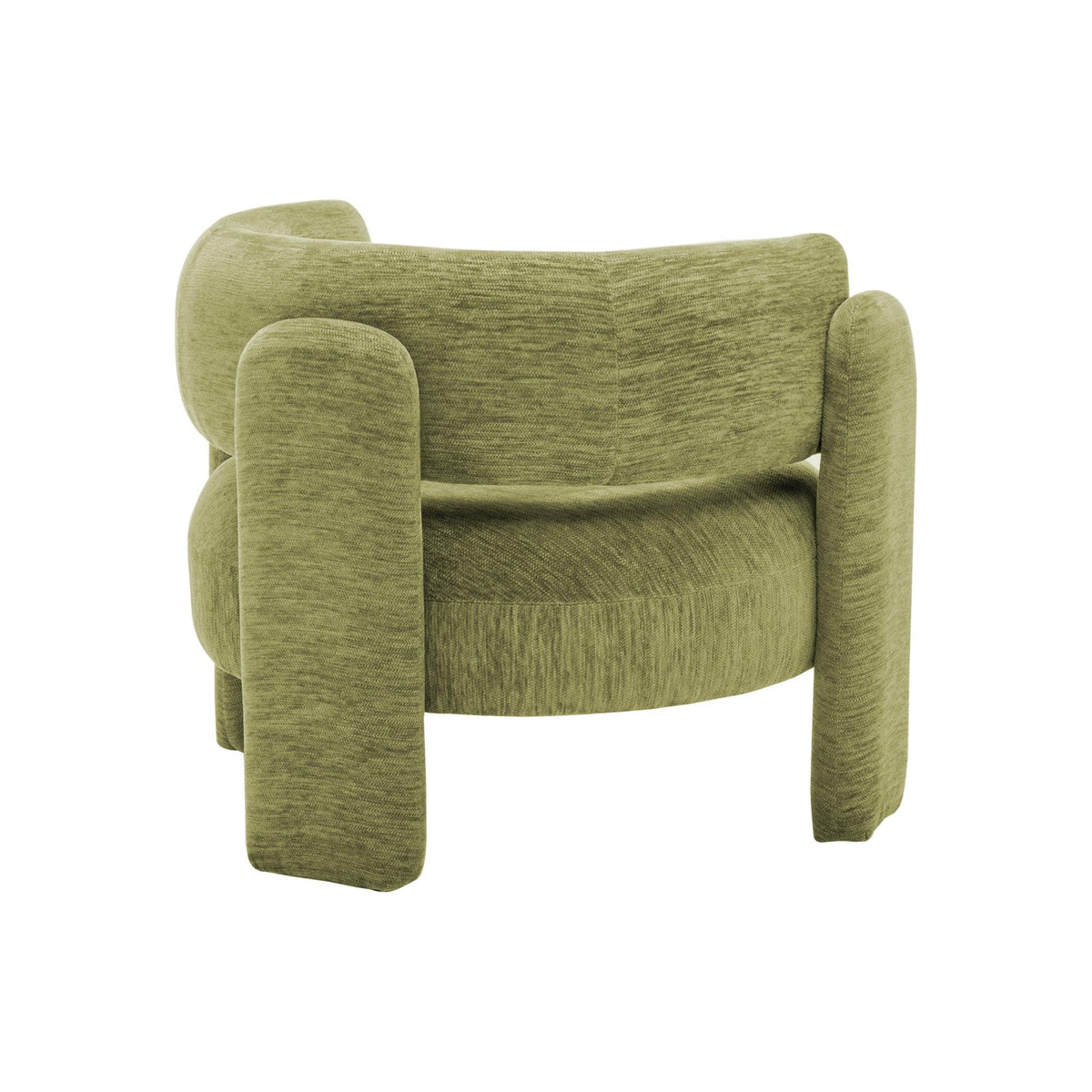 I 8016 - Chaise D'appoint, 29''H, Rembourré, Tissu Vert, Contemporain, Moderne - Simple Boutique