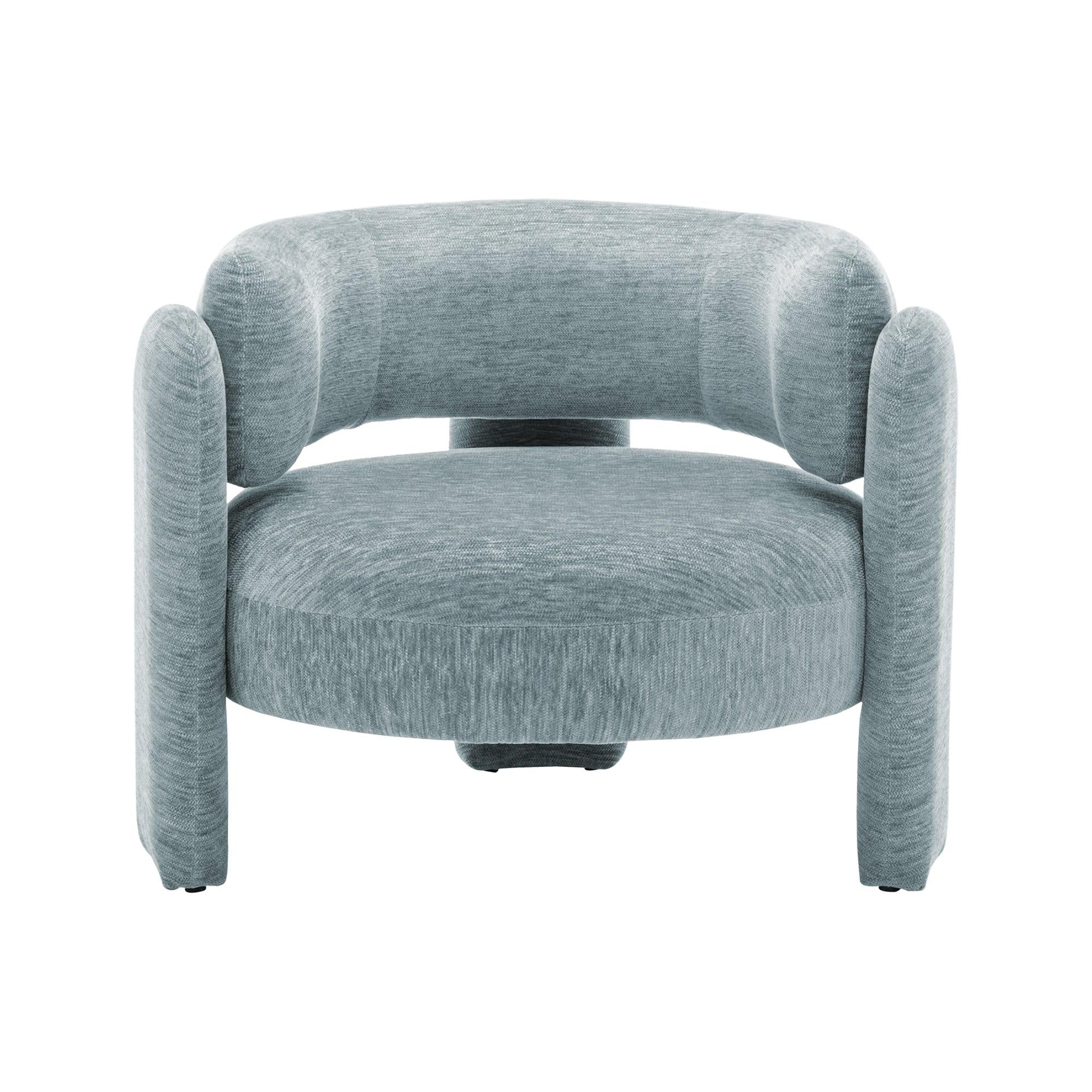 I 8017 - Chaise D'appoint, 29''H, Rembourré, Tissu Bleu Clair, Contemporain, Moderne - Simple Boutique
