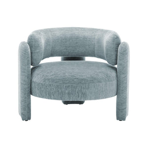 I 8017 - Chaise D'appoint, 29''H, Rembourré, Tissu Bleu Clair, Contemporain, Moderne - Simple Boutique