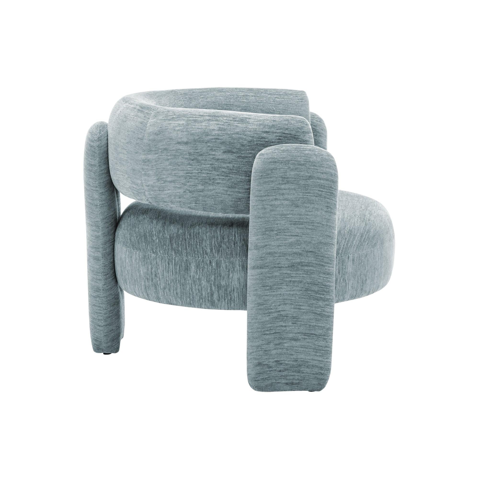 I 8017 - Chaise D'appoint, 29''H, Rembourré, Tissu Bleu Clair, Contemporain, Moderne - Simple Boutique