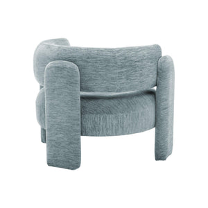 I 8017 - Chaise D'appoint, 29''H, Rembourré, Tissu Bleu Clair, Contemporain, Moderne - Simple Boutique