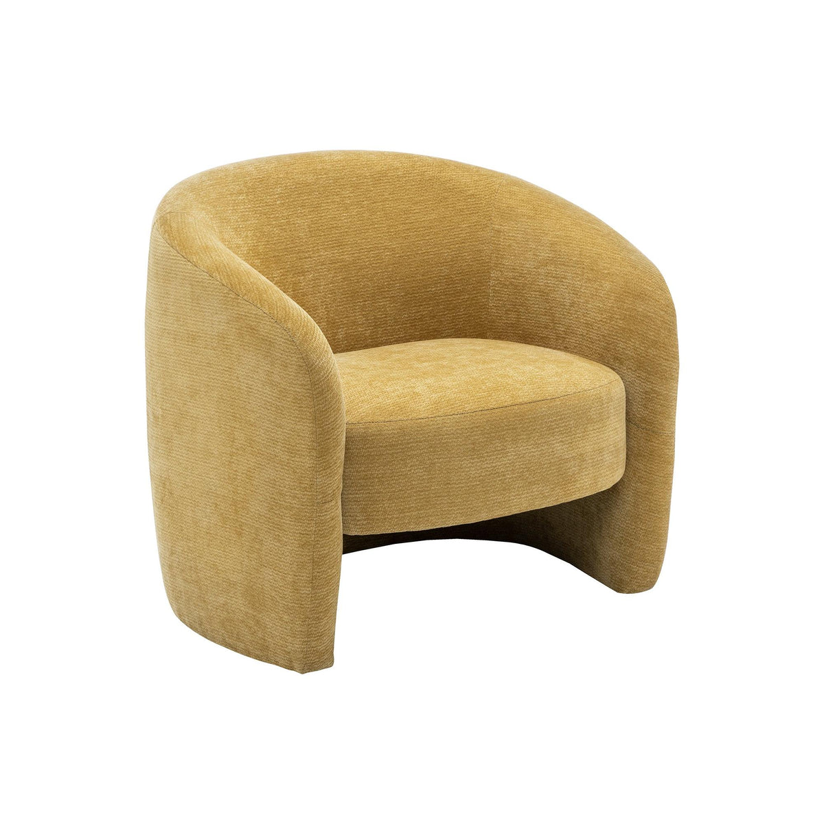 I 8022 - Chaise D'appoint, 29''H, Rembourré, Tissu Doré, Contemporain, Moderne - Simple Boutique