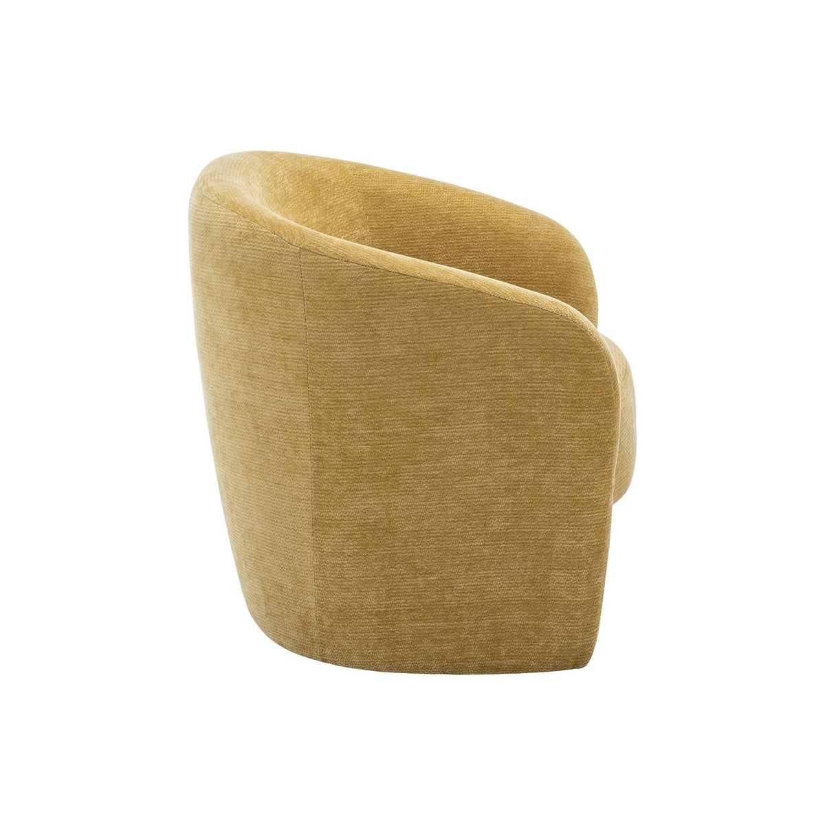 I 8022 - Chaise D'appoint, 29''H, Rembourré, Tissu Doré, Contemporain, Moderne - Simple Boutique