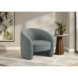 I 8023 - Chaise D'appoint, 29''H, Rembourré, Tissu Teal, Contemporain, Moderne - Simple Boutique