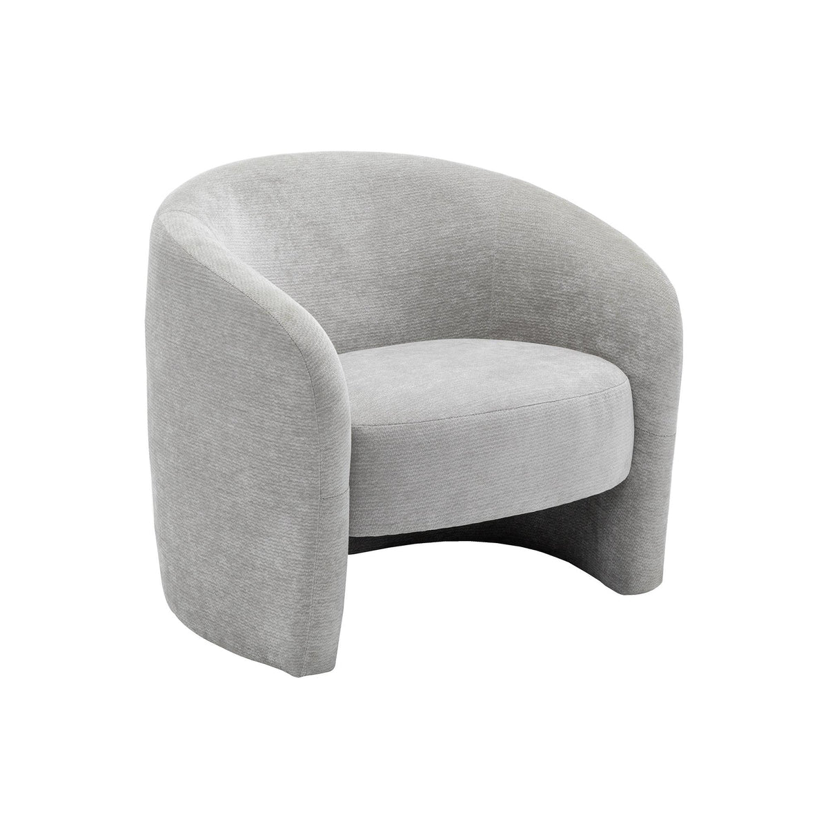 I 8024 - Chaise D'appoint, 29''H, Rembourré, Tissu Gris Clair, Contemporain, Moderne - Simple Boutique