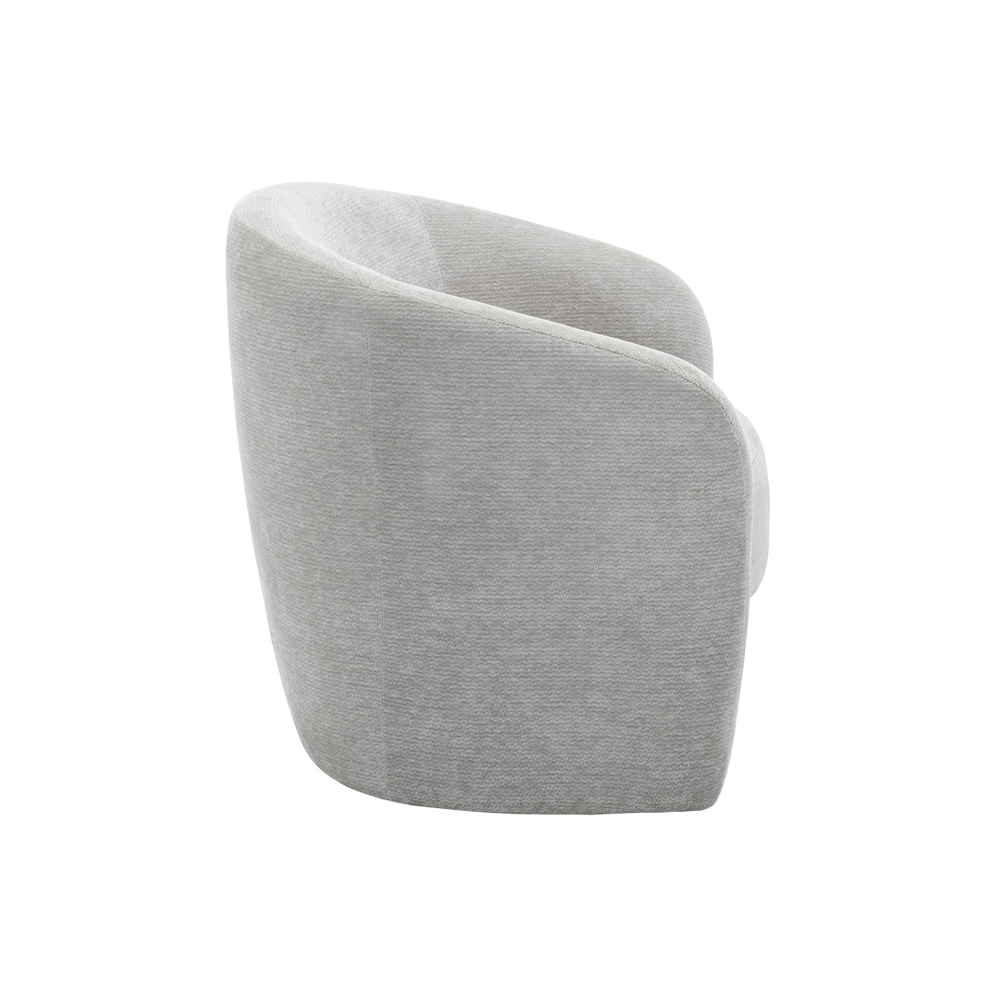 I 8024 - Chaise D'appoint, 29''H, Rembourré, Tissu Gris Clair, Contemporain, Moderne - Simple Boutique