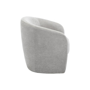 I 8024 - Chaise D'appoint, 29''H, Rembourré, Tissu Gris Clair, Contemporain, Moderne - Simple Boutique