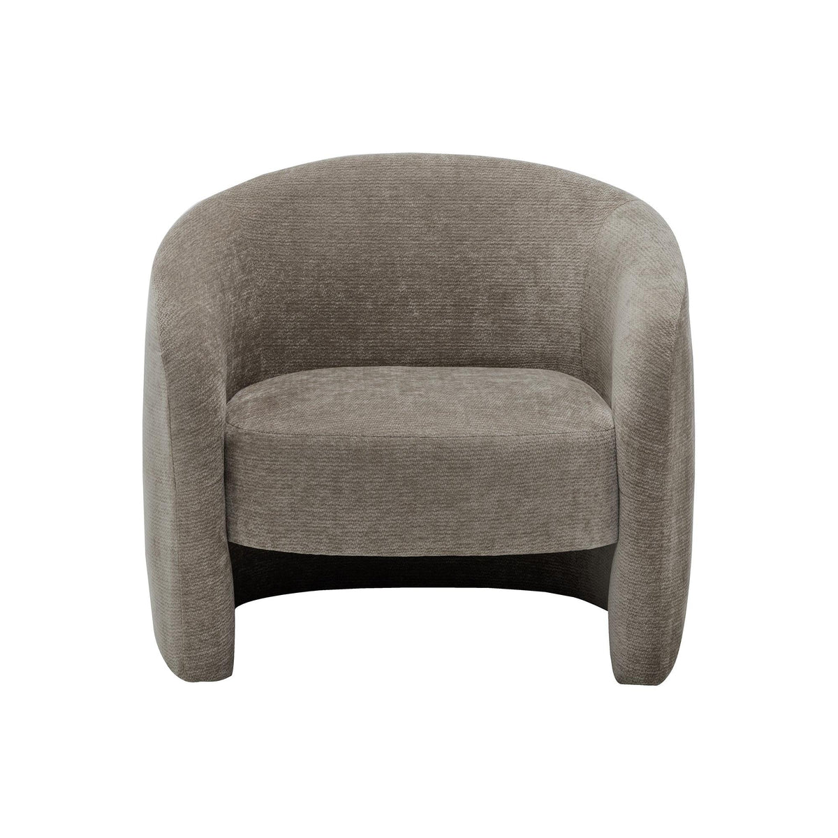 I 8025 - Chaise D'appoint, 29''H, Rembourré, Tissu Marron Clair, Contemporain, Moderne - Simple Boutique