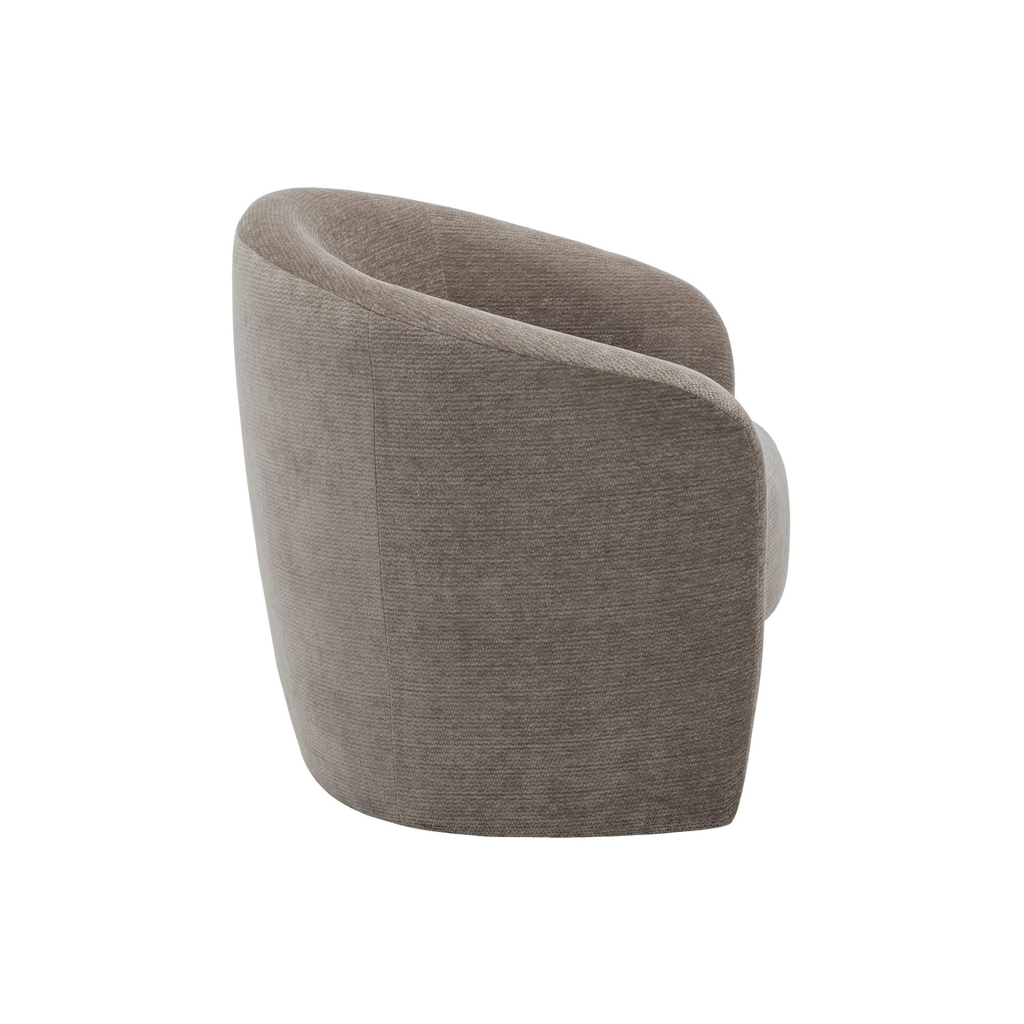 I 8025 - Chaise D'appoint, 29''H, Rembourré, Tissu Marron Clair, Contemporain, Moderne - Simple Boutique