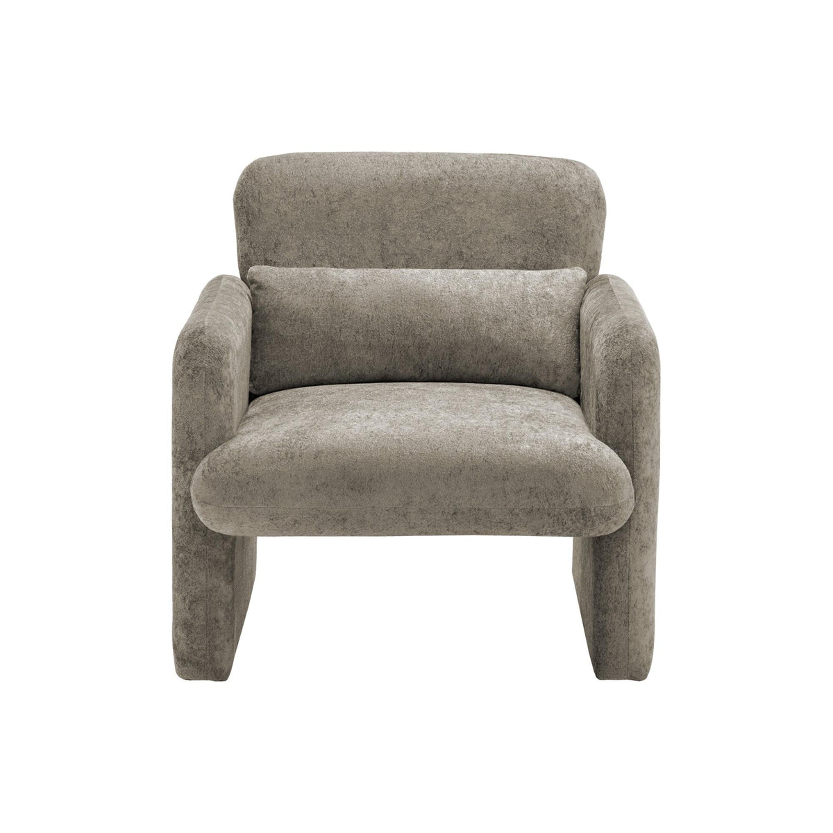 I 8027 - Chaise D'appoint, 31''H, Rembourré, Tissu Gris Clair, Contemporain, Moderne - Simple Boutique