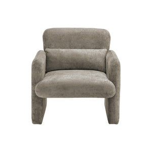 I 8027 - Chaise D'appoint, 31''H, Rembourré, Tissu Gris Clair, Contemporain, Moderne - Simple Boutique