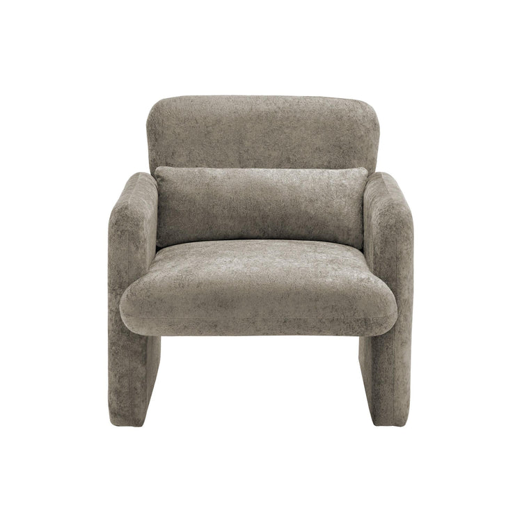 I 8027 - Chaise D'appoint, 31''H, Rembourré, Tissu Gris Clair, Contemporain, Moderne - Simple Boutique