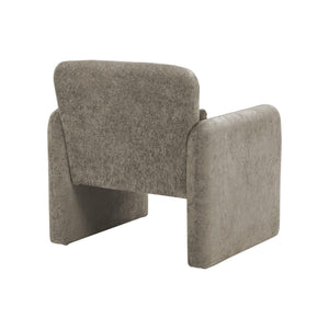 I 8027 - Chaise D'appoint, 31''H, Rembourré, Tissu Gris Clair, Contemporain, Moderne - Simple Boutique