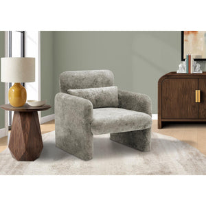 I 8027 - Chaise D'appoint, 31''H, Rembourré, Tissu Gris Clair, Contemporain, Moderne - Simple Boutique