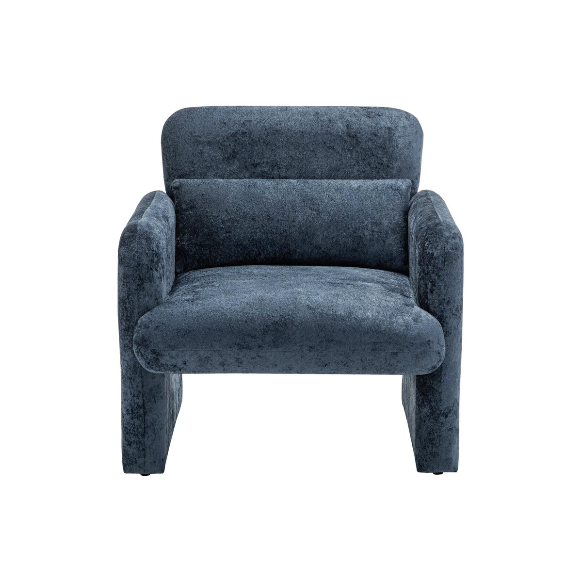 I 8030 - Chaise D'appoint, 31''H, Rembourré, Tissu Bleu, Contemporain, Moderne - Simple Boutique