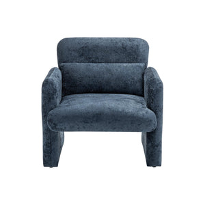 I 8030 - Chaise D'appoint, 31''H, Rembourré, Tissu Bleu, Contemporain, Moderne - Simple Boutique