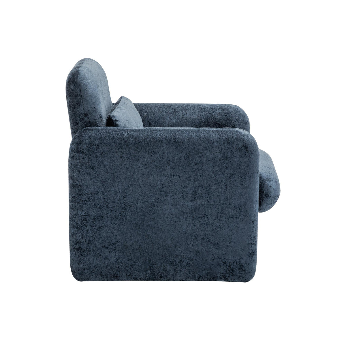 I 8030 - Chaise D'appoint, 31''H, Rembourré, Tissu Bleu, Contemporain, Moderne - Simple Boutique