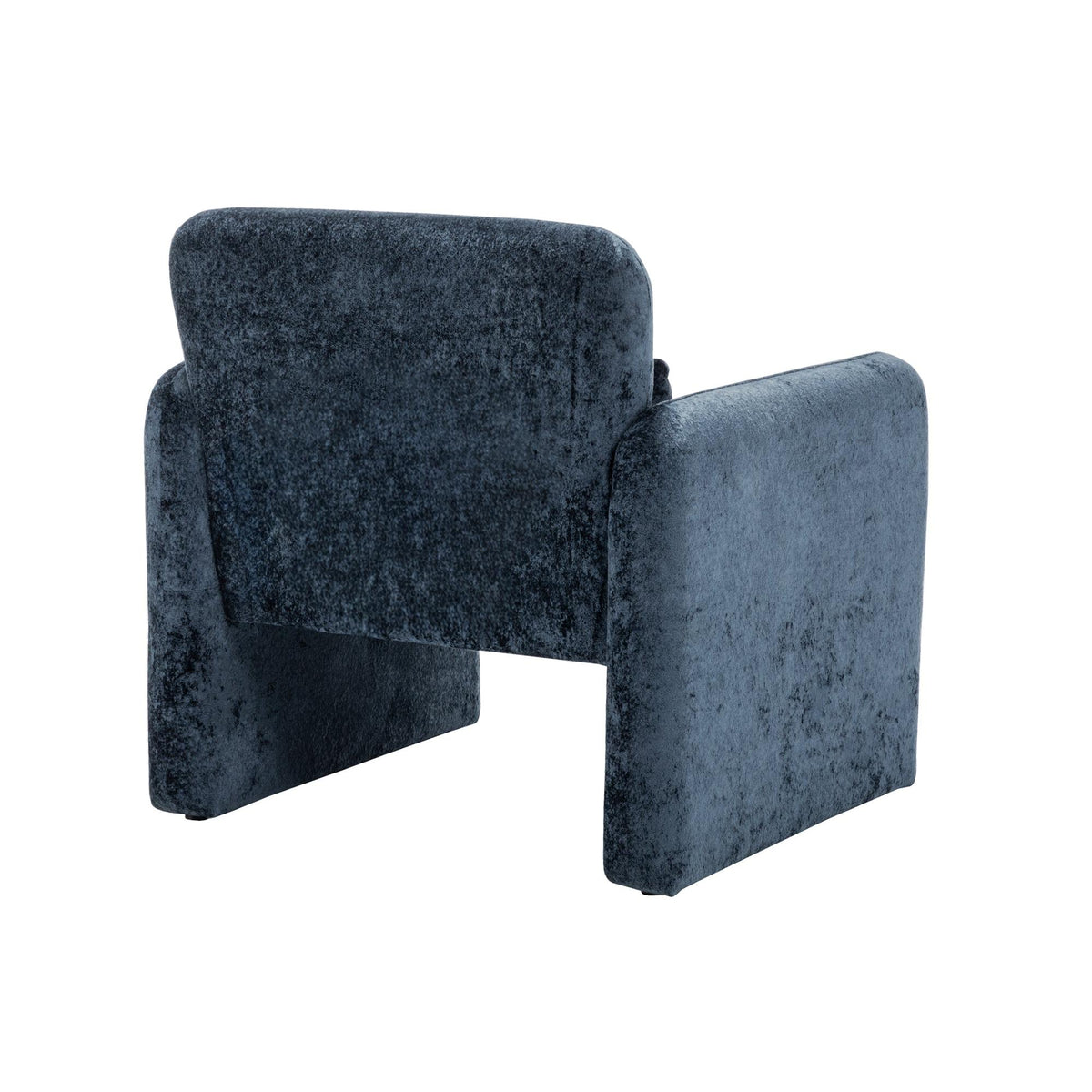I 8030 - Chaise D'appoint, 31''H, Rembourré, Tissu Bleu, Contemporain, Moderne - Simple Boutique