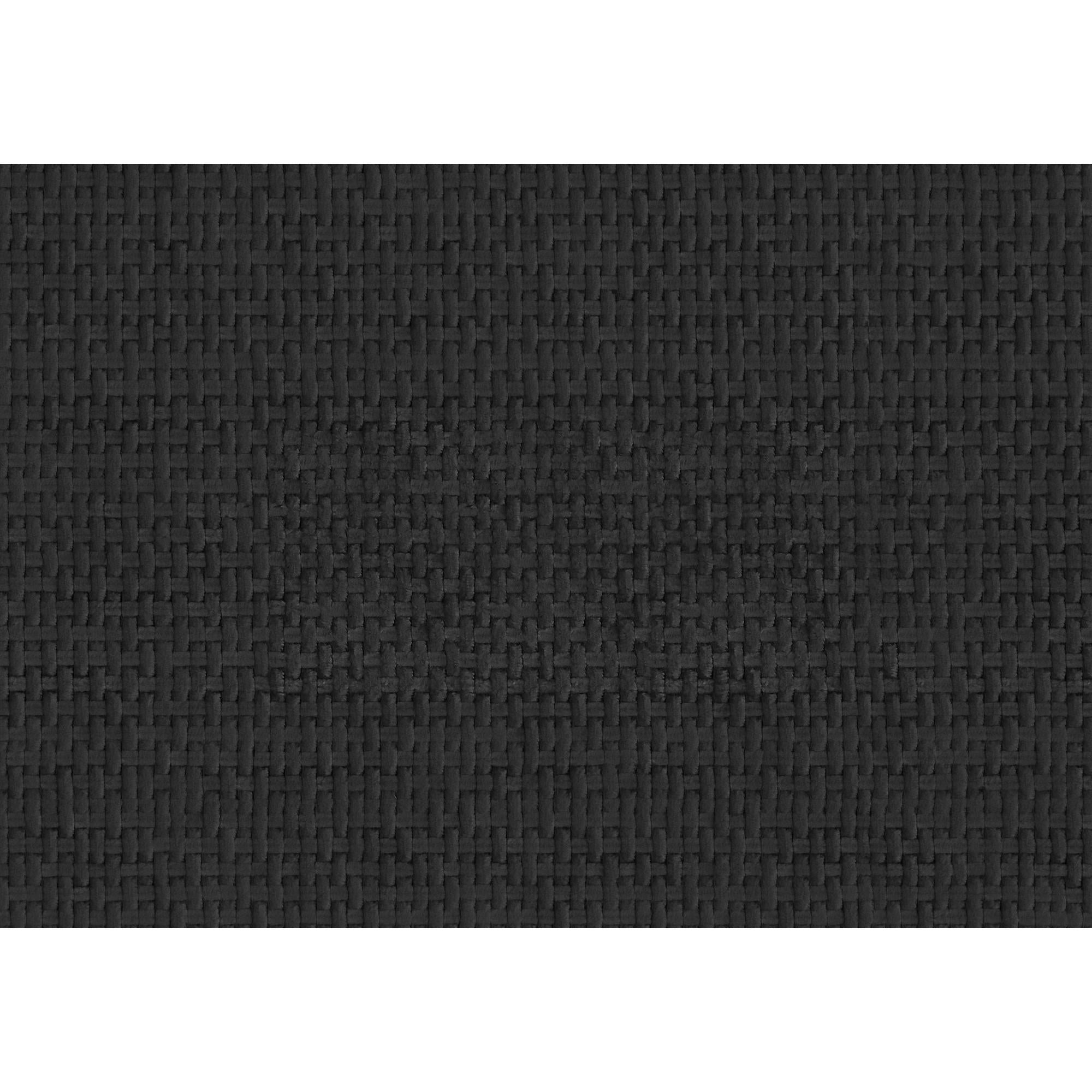 I 8041 - Chaise D'appoint, 30''H, Rembourré, Salon, Chambre À Coucher, Tissu Noir, Contemporain, Moderne - Simple Boutique