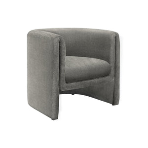 I 8042 - Chaise D'appoint, 29''H, Rembourré, Salon, Chambre À Coucher, Tissu Gris Clair, Contemporain, Moderne - Simple Boutique