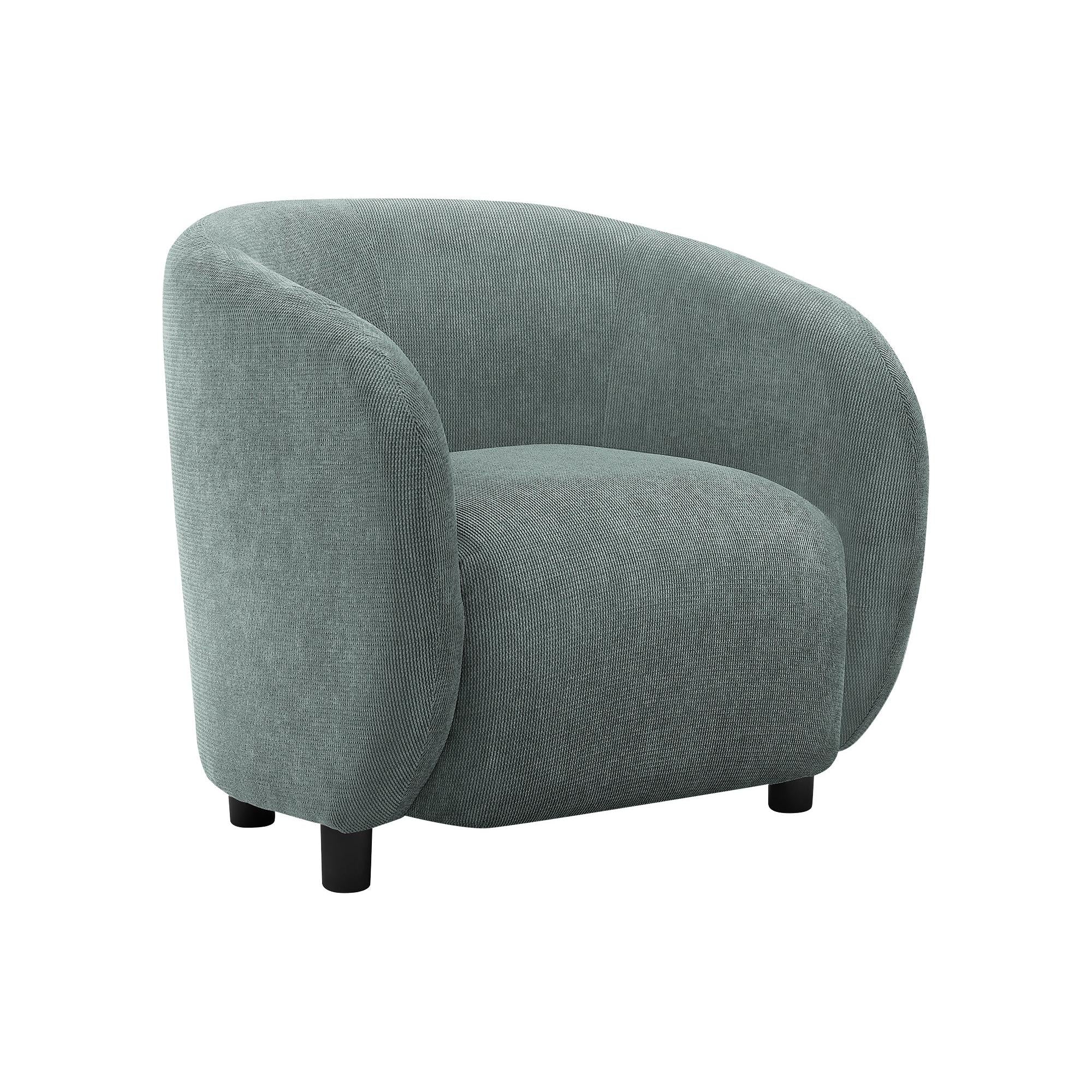 I 8062 - Chaise D'appoint, 29''H, Rembourré, Salon, Chambre À Coucher, Tissu Vert, Contemporain, Moderne - Simple Boutique