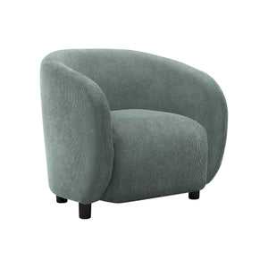 I 8062 - Chaise D'appoint, 29''H, Rembourré, Salon, Chambre À Coucher, Tissu Vert, Contemporain, Moderne - Simple Boutique