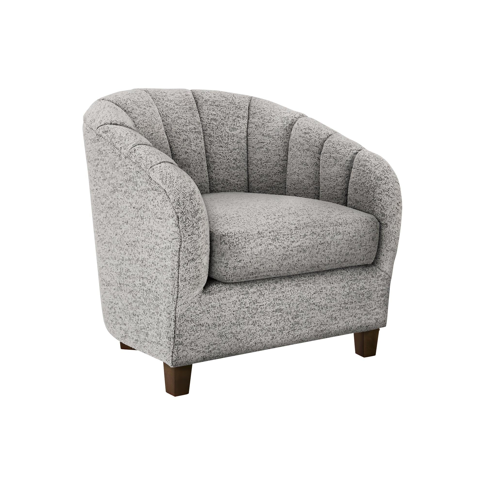 I 8090 - Chaise D'appoint, 31''H, Rembourré, Salon, Chambre À Coucher, Tissu Argenté, Contemporain, Moderne, Transitionnel - Simple Boutique