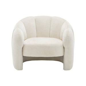 I 8110 - Chaise D'appoint, 29''H, Rembourré, Tissu Crème, Contemporain, Moderne - Simple Boutique