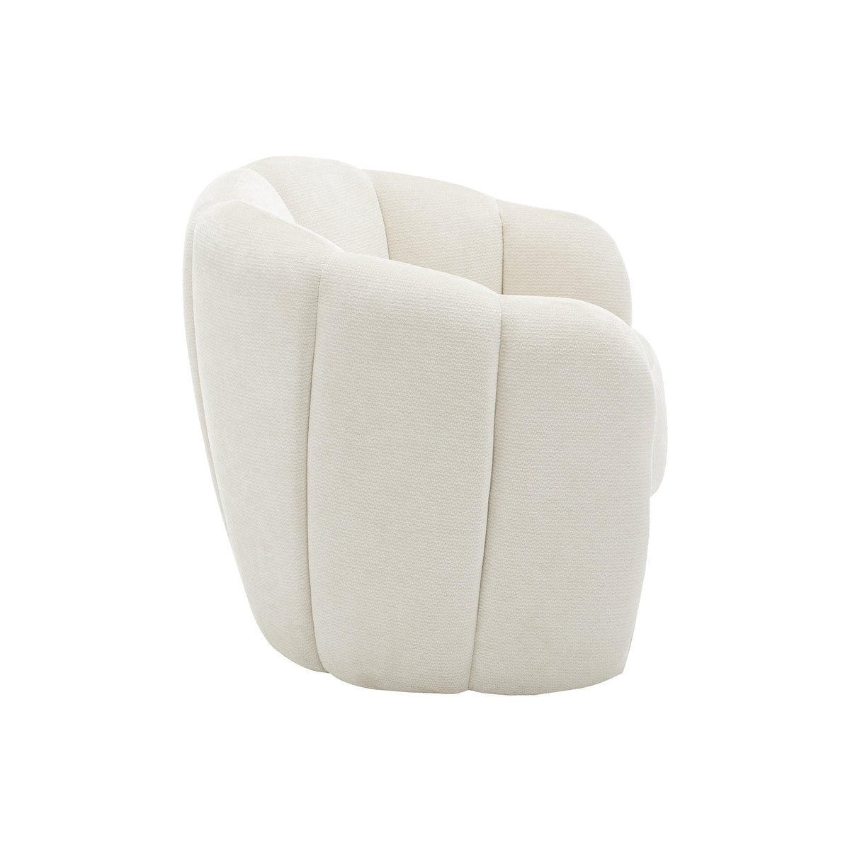 I 8110 - Chaise D'appoint, 29''H, Rembourré, Tissu Crème, Contemporain, Moderne - Simple Boutique