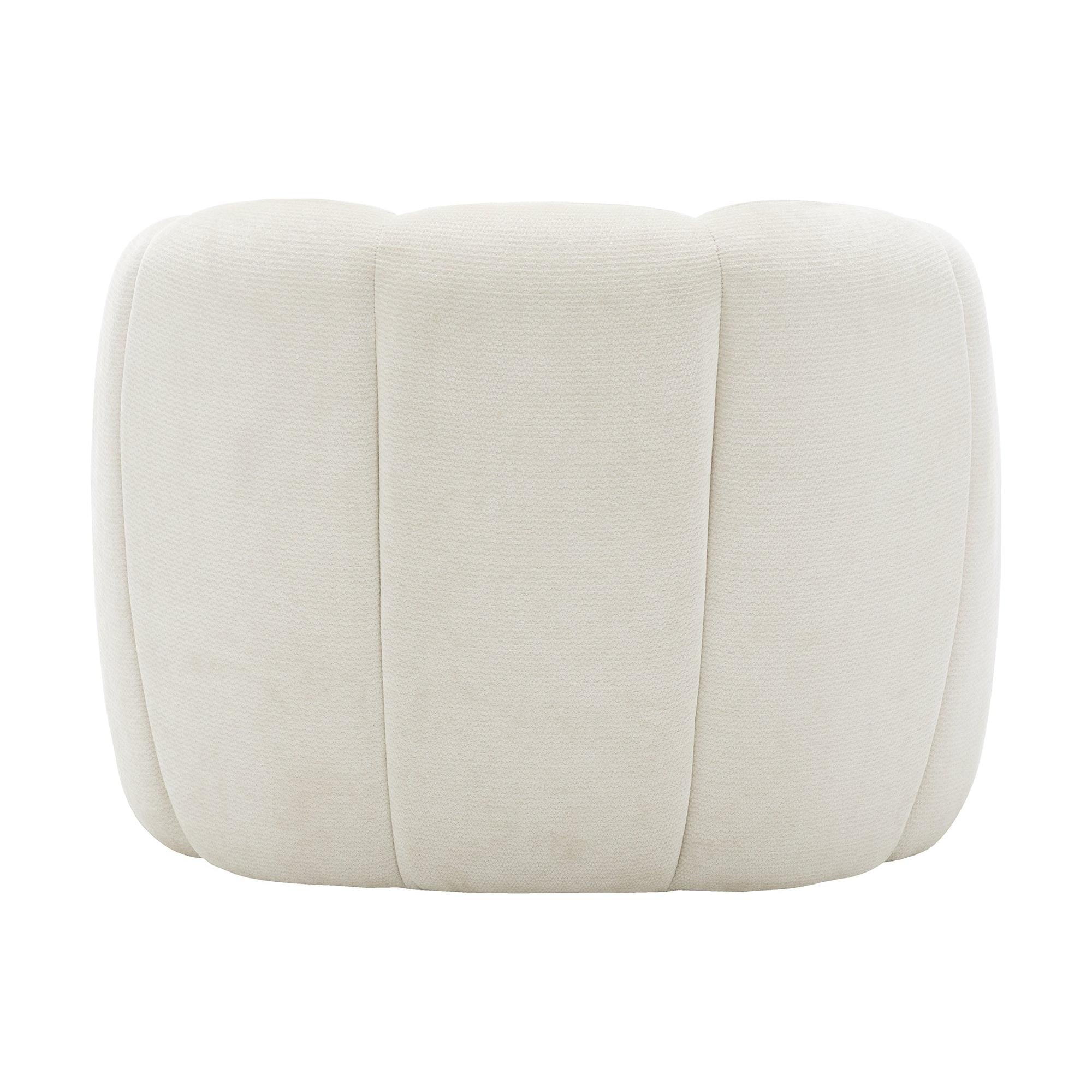 I 8110 - Chaise D'appoint, 29''H, Rembourré, Tissu Crème, Contemporain, Moderne - Simple Boutique