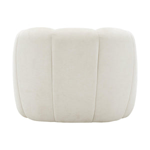 I 8110 - Chaise D'appoint, 29''H, Rembourré, Tissu Crème, Contemporain, Moderne - Simple Boutique