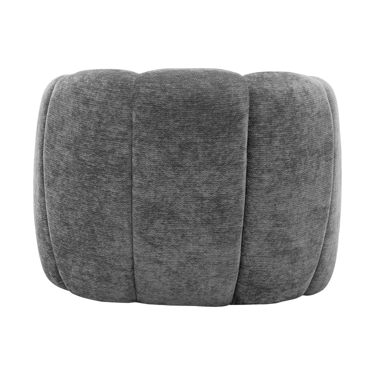 I 8111 - Chaise D'appoint, 29''H, Rembourré, Tissu Gris Foncé, Contemporain, Moderne - Simple Boutique