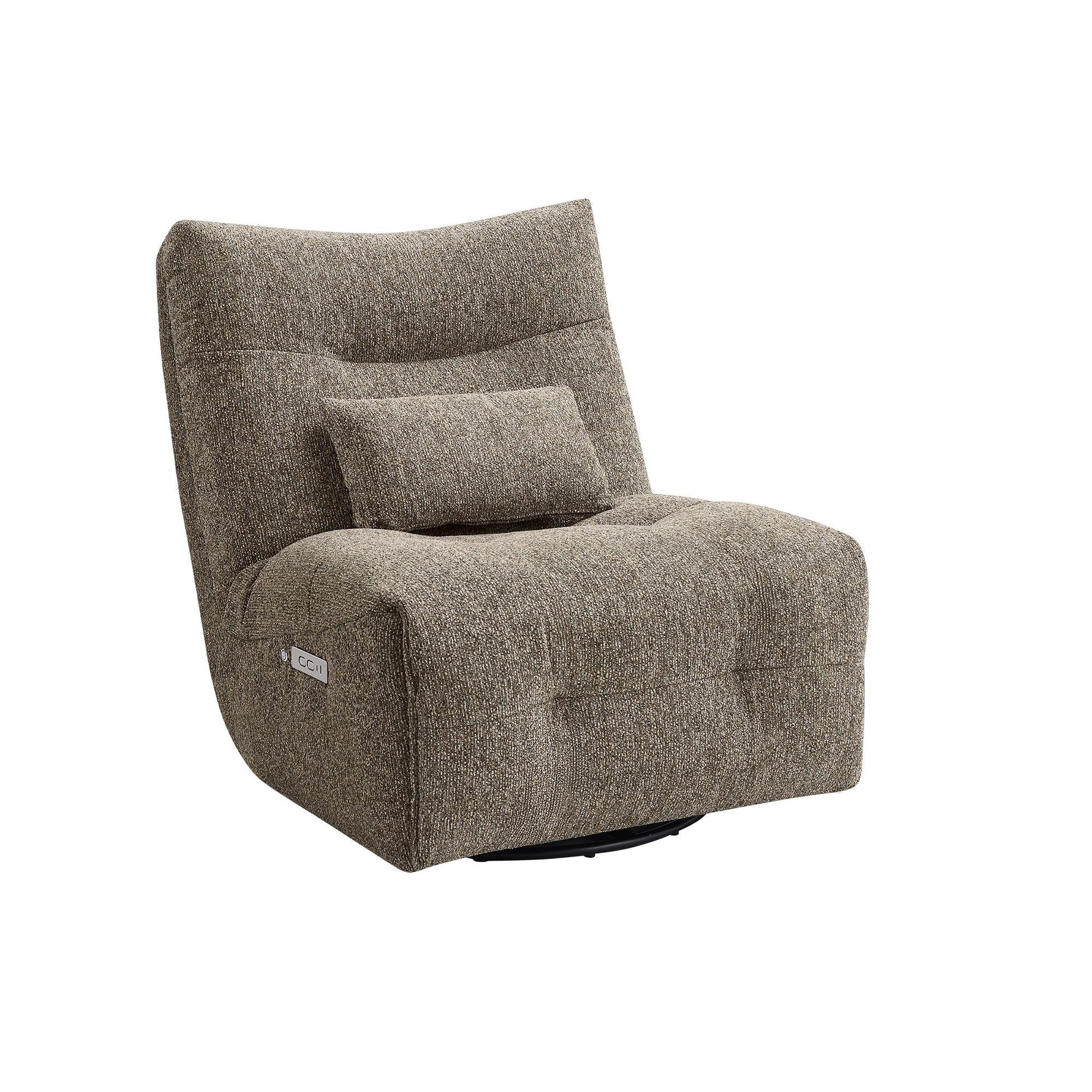 I 8188 - Fauteuil Inclinable, 35'' De Large, Puissance Chaleur Massage, Fauteuil Inclinable Électrique, Pivoter, Pivoter, Rembourré, Contemporain, Moderne - Simple Boutique