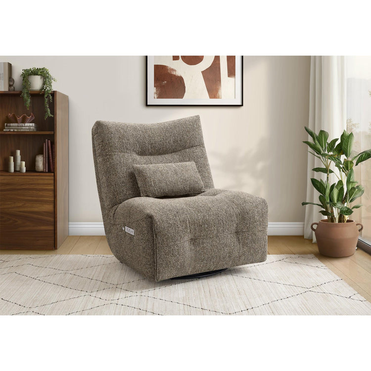I 8188 - Fauteuil Inclinable, 35'' De Large, Puissance Chaleur Massage, Fauteuil Inclinable Électrique, Pivoter, Pivoter, Rembourré, Contemporain, Moderne - Simple Boutique