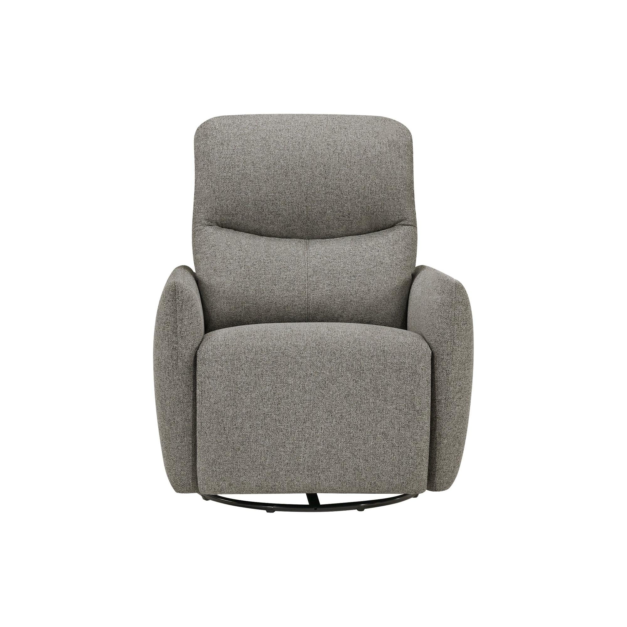 I 8400 - Fauteuil Inclinable, 31'' De Large, Fauteuil Inclinable Électrique, À Glissement, Pivoter, Port Usb Inclus, Rembourré, Tissu Gris Clair - Simple Boutique
