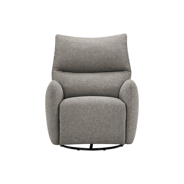 I 8405 - Fauteuil Inclinable, 32'' De Large, À Glissement, Fauteuil Inclinable Électrique, Pivoter, Port Usb Inclus, Rembourré, Tissu Gris Clair - Simple Boutique